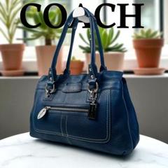 極美品✨ COACH コーチ トートバッグ 肩掛け シボ革 フリル ハンド A4