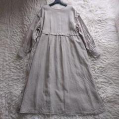 ネストローブ　nest Robe　リネンカラーレス2WAY比翼ワンピース　麻