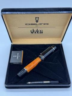 デルタ.*˚万年筆 ✩ドルチェビータ スリム ✩.*˚廃盤品 delta デルタ DV オリジナルスリム 万年筆 (スチールニブ/シルバー