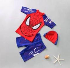 スパイダーマン　キッズ用　水着2XL