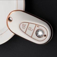 ベンツ Benz キーケース TPUキーカバー 白金 新型C/E/S
