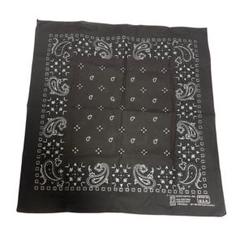 【希少カラー】80s/USA製/ヴィンテージ/バンダナ/黒/ドックタウン/FJ Bandana ヴィンテージバンダナ 黒 USA製 195 | DUFF