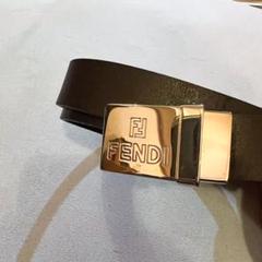 フェンディ★ベルト★キャンバス×レザー★ズッカ★茶色系★美品 フェンディ ズッカ キャンバス×レザー ショルダーバッグ
