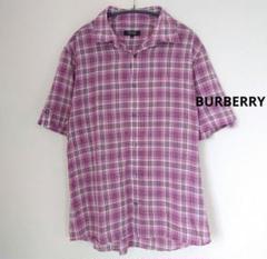 BURBERRY　BLACKLABEL　バーバリー　半袖シャツ　チェック　Lのサムネイル