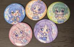 らき☆すた アニ玉祭 お守りふう缶バッジ セット 希少 らき☆すた 高良みゆき 鷲宮神社 お守り風缶バッジ 四文字