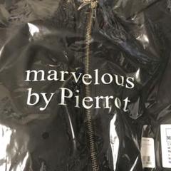 新品Pierrot ヘムフレアーディブルゾン L ブラック