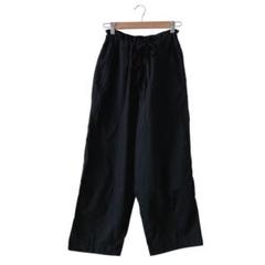 niko and... ニコアンド(M～XL)リラックス ワイドパンツ/ブラック
