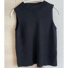 BLENHEIM ブラック ノースリーブニットのサムネイル
