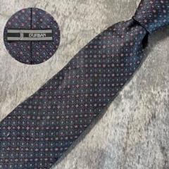 AN196 DURBAN ネイビー シルク ネクタイ