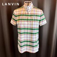★LANVIN SPORT★ランバン★ゴルフシャツ チェック柄 ハイネック★素敵