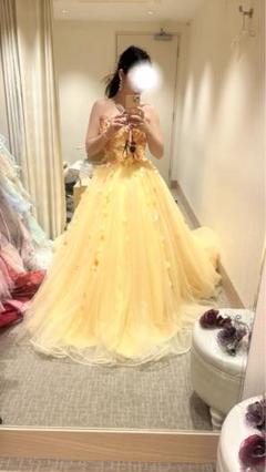 【まりこ様】桂由美 カラードレス　イエロー　ボレロ付き m42417519344_1.jpg?1721533712
