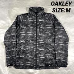 OAKLEY ジップナイロンジャケット　総柄ブルゾン　XL OAKLEY ジップナイロンジャケット 総柄ブルゾン XL - メルカリ