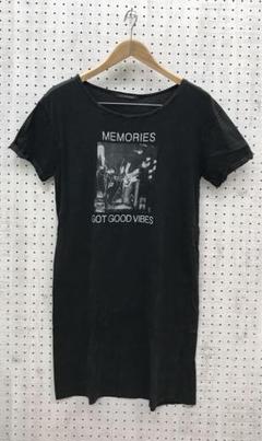 ネオグランジ ロックギャル古着　ヴィンテージバンドTシャツvibes ワンピ
