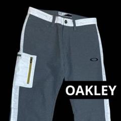 OAKLEY ゴルフウェア ゴルフパンツ 刺繍 ロゴ golf グレー 32