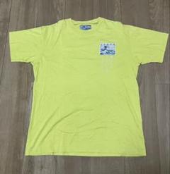 ヴィンテージ KENZO jeans半袖Tシャツ 黄色 葛飾北斎 漢字