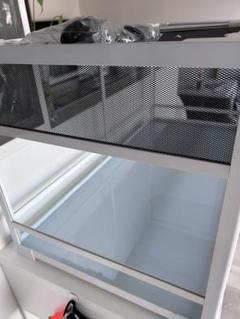 経典 爬虫類飼育ケース 90×45×45 フトアゴ REPTI WILD ホワイト 温室・飼育ケース
