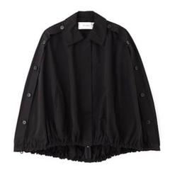 美品✨　ADORE 24SS ブライトグログランジャケット　ブラック　38 美品✨ ADORE 24SS ブライトグログランジャケット ブラック 38