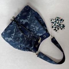 ハンドメイド ミナペルホネン ドローストリングバッグ⑅︎◡̈︎