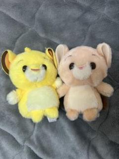 ディズニー　うるぽちゃちゃん　ライオンキング　シンバ　ナラ　ぬいぐるみ