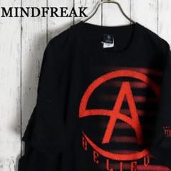 US古着 MINDFREAK クリスエンジェル 個性派デザイン プリントTシャツ