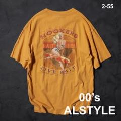 00’s ALSTYLE TシャツHOOKERS フェード　ヴィンテージレトロ
