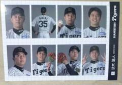 阪神タイガース　シークレット　証明写真風　ステッカー　2025 才木浩人