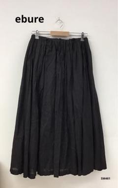 ebure エブール　ロング　スカート　ブラック　フレア　 ワイド　マキシ丈　黒 0709125Y0037_m1_a007.jpg