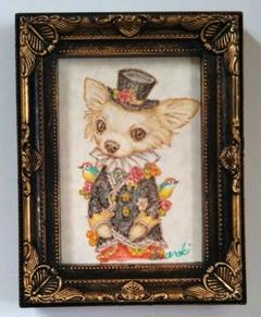 【原画】『雨上がりの空の下』（猫　絵画　パステル画　ハチドリ） 原画】『雨上がりの空の下』（猫絵画パステル画ハチドリ）