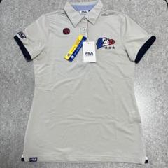 【新品】FILA ポロシャツ Mサイズ グレー　ゴルフウェアのサムネイル