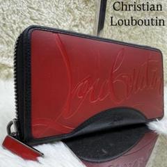 ✨美品✨クリスチャンルブタン 長財布 ブラック デカロゴ ラバーソール レザー