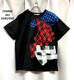 COMME des GARÇONS 立体マルチチェックTシャツ 個性的
