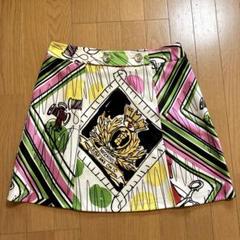 MOSCHINO スカート 40 カラフルボタン イエロー　モスキーノ MOSCHINO スカート 40 カラフルボタン イエローモスキーノ