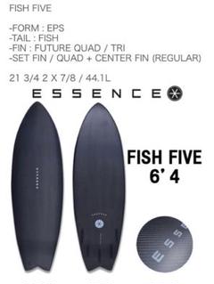 新品格安ESSENCE サーフボード フィッシュ5.8Red173cmフィン付 楽天市場】ESSENCE FISH FIVE 5.8 フィッシュボード サーフィン