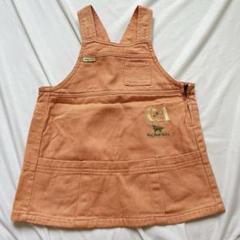 ☘️ オレンジ ジャンバースカート Dog Dept 95サイズ