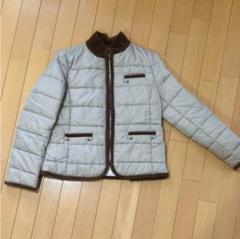 8295. 【美品】Courreges ダウンジャケット 水鳥羽毛 38サイズ フード付ダウンショートコート(ダウンジャケット・コート