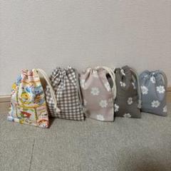 ハンドメイド☆ミニ巾着袋5枚セット②