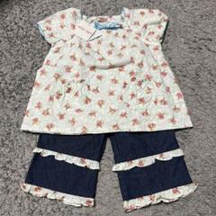 Flower Stage☆花柄トップス・デニムパンツセット☆キッズ130センチ