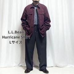L.L.Bean ハリケーンシャツ ボルドー ブラックウォッチ Lサイズ