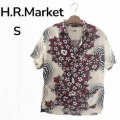 H.R.MARKET 半袖ー 花柄 S レーヨン　アロハ　シャツ　夏 ハリランのサムネイル