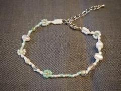 ビーズブレスレット　ビーズアクセサリー　ハンドメイド