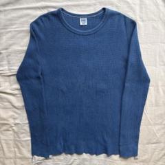 BURNS OUT FITTERS サーマル インディゴ染め カットソー