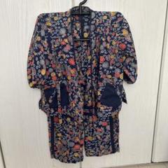 花柄甚平スタイルキッズ服