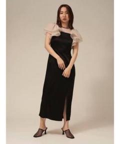 FRAY I.D⭐︎新品フリルスリーブコンビドレス my closet / フリルスリーブコンビドレスyg1