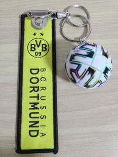 サッカー　BVB ボルシア・ドルトムント　3Dボール　セット　キーホルダーのサムネイル