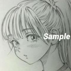 手描きイラスト 少女 オリジナル
