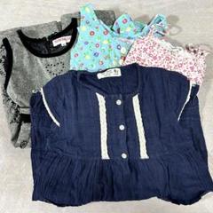 サイズ110 4点セット子ども服　キッズ　ワンピース春夏秋