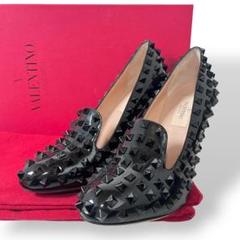 極美品 VALENTINO GARAVANI ロックスタッズ エナメル パンプス 極美品 VALENTINO GARAVANI ロックスタッズ エナメル パンプス