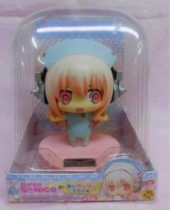 未使用　すーぱーそに子　ゆらゆらソーラー フィギュア ナース ブルー　水色 未使用 すーぱーそに子 ゆらゆらソーラー フィギュア ナース