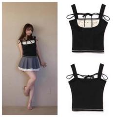 アンドマリー Luca stitch tops beige ④ ANDMARY】Luca stitch tops