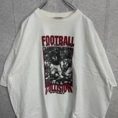 USA製 90s シングルステッチ　ヘビーウェイト　アメフトTシャツ XL